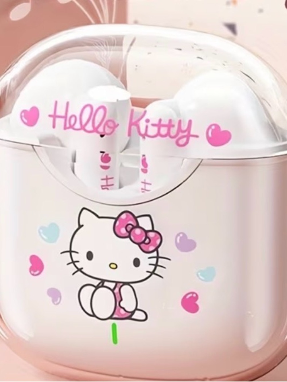 Hello Kitty Earbuds - Pink and White